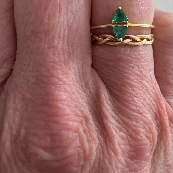Ila Collection Nessa Ring with Emeralds
